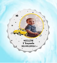 Kişiye Özel Erkek Bebek Diş Buğdayı Açacak Magnet