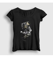 Presmono Kadın Siyah Dövme Tattoo Artist Skull T-Shirt 349279tt
