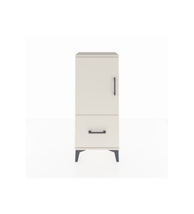 Arges Komodin 2 Raflı Tek Çekmeceli Tek Kapaklı 44x30x106 Aytaşı-Aytaşı