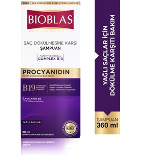 Bioblas Procyanidin Yağlı Saçlar İçin Arındırıcı Şampuan 360 Ml - Saç Dökülmesine & Yağlanmaya Karşı
