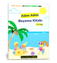 Adım Adım Boyama Kitabı (2-7 YAŞ İçin)