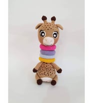 Eğitici Zürafa Amigurumi Organik Oyuncak