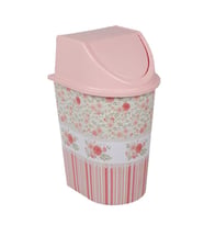 Çerisan 3 lt desenli clik kapaklı çöp kovası no :0 (Pembe)