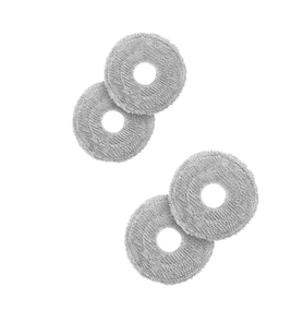 4 Adet Uyumlu Robot Süpürge Mikrofiber Mop Paspası Seti