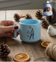 Kişiye Özel Karikatürlü Cute But Capricorn Oğlak Burcu T Pastel Kupa Doğum Günü Hediyesi