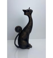 Şık Kedi Biblo Tekli Dekoratif Heykel, Ev ve Ofis İçin Zarif Aksesuar