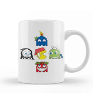 Christmas Ghosts of Games Past Pac Man Kupa Bardak Porselen