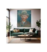 Van Gogh Kanvas Tablo Kanvas Duvar Tablosu Kanvas Empresyonizm Tablo Selfportrait