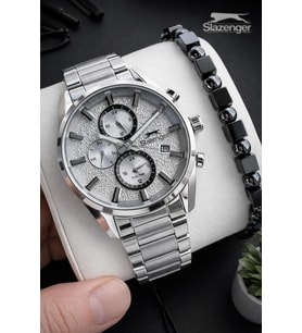Slazenger 2 Yıl Garantili İç Fonksiyonları Aktif 10 Atm Suya Dayanıklı Erkek Kol Saati FG.SL.2515.01