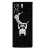 Vivo V29 Kılıf Desenli Silikon Platinium Panda Moon 1811
