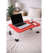 hodbehod Portatif Atlantik Kırmızı Renk Laptop Sehpası Katlanabilir Çalışma Masası Kahvaltı Masası
