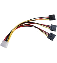 Üçlü 3 Port ide Molex Sata Power Hdd 4 pin Güç Kablosu 5101