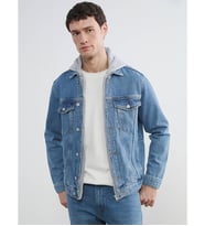 LCW Jeans İndigo Standart Kalıp Kapüşonlu Erkek Jean Mont