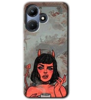 İnfinix Hot 30i Kılıf HD Desen Baskılı Kılıf - Devil Girl