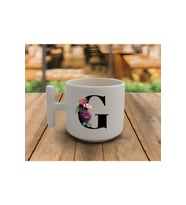 Latte & Espresso El Yapımı 'g' Baş Harf Kupa T Kulp Kupa 200 Ml