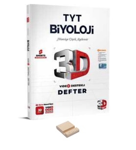 TYT 3D Biyoloji Video Destekli Defter