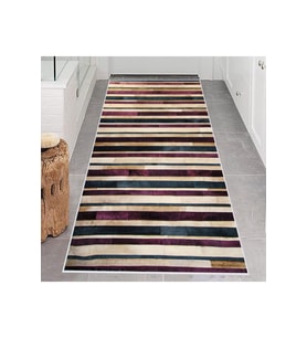 Rovigo Home Dijital Baskı Yıkanabilir Kaymaz Taban Salon Halısı RVG0625 (Lacivert)