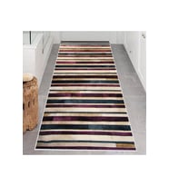 Rovigo Home Dijital Baskı Yıkanabilir Kaymaz Taban Salon Halısı RVG0625 (Lacivert)