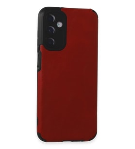 Newface Samsung Galaxy M14 5G Kılıf Loop Deri Silikon - Kırmızı