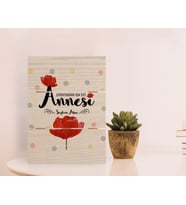 BK Gift Kişiye Özel Dünyanın En İyi Annesi Tasarımlı Otantik Masaüstü Ahşap Palet Çerçeve-10 (Beyaz)