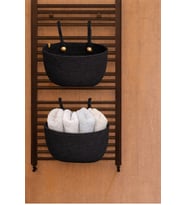 Hasır Banyo Düzenleyici, Organizer, Havluluk, Peçetelik (Siyah)