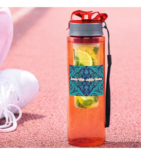 BK Gift Detoks Tasarımlı Süzgeç Hazneli Suluk 800 ml -9, BPA İçermeyen Detoks Matara