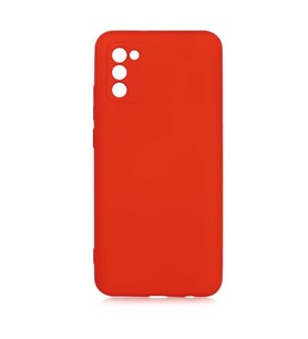 Samsung Galaxy A02S Kılıf Orj Lansman Serisi Pürüzsüz Esnek Kadife İç Kısım (Koyu Pembe)
