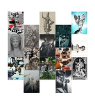 Orora Heykel-Sanat Temalı Poster Duvar Kağıdı Seti-15li-230g-A5