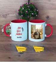 Yazı İşleri Müdürü Kupa Bardak Kırmızı Fotoğraflı