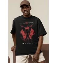 Tasarım Sleep Token Rock Metal Müzik Grubu Baskılı Unisex Oversize Tişört