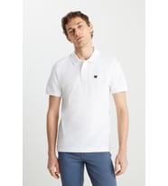 Erkek Regular Fit Polo T-shirt White