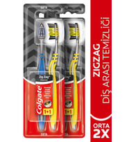 Colgate ZigZag Charcoal Diş Arası Temizliği Orta Diş Fırçası 1+1 X 2 