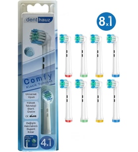 Comfy - Klasik Yumuşak Oral B Şarjlı Diş Fırçası Yedek Başlığı - 8 Adet Yedek Başlık