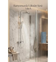 Vitr A Bliss Round 240 Duş Sistemi - Krom A45788