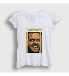 Presmono Kadın Beyaz Cover Film The Shining T-Shirt 254209tt (Beyaz)