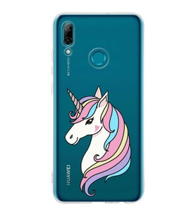 Huawei P Smart 2019 Uyumlu Kapak Unicorn Tasarımlı Şeffaf Silikon Kılıf