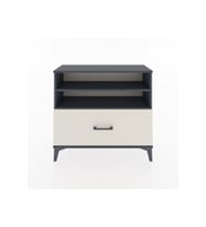 Arges Şifonyer 2 Raflı Tek Çekmeceli 88x30x80 Antrasit-Aytaşı
