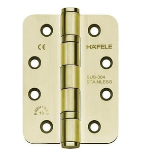 Hafele Yaprak Menteşe F Paslanmaz Çelik Parlak Pirinç102x76x3mm