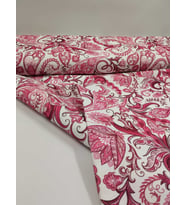DESENLİ DUCK KETEN KUMAŞ (Pembe)