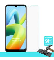 Microsonic Xiaomi Redmi A1 Tempered Glass Cam Ekran Koruyucu (Renksiz)