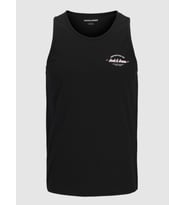 JACK JONES Yazı Armalı Erkek Spor Atlet 12288382 (Siyah)