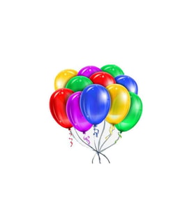 Metalik Karışık Renk Balon