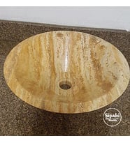 Sipahi Marble Sarı Traverten Çanak Lavabo