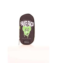 Kaukko Nature Özel Bölmeli Kalem Çantası Fake Face K2638 (Siyah)