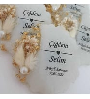 25 Adet Poşetli Epoksi Magnetı Söz Nişan Nikah Kına Düğün Hediyeliği Kuran Hatırası Sünnet Mevlüt-