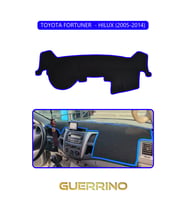 TOYOTA FORTUNER  - HILUX 2005-2014TORPİDO KORUMA HALISI MAVİ KENAR
