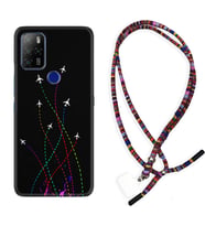 Omix X300 X500 X400 X600 X700 Kılıf Boyun Asklı Rasta Silikon Line Planet 1736