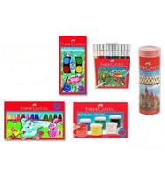 FABER CASTELL KURU SULU PASTEL KEÇELİ 12 RENK 5 PARÇA BOYA SETİ