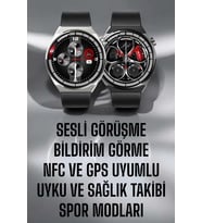 Akıllı Saat Gps Nfc Özelliği Sesli Görüşme Dokunmstik Ekran