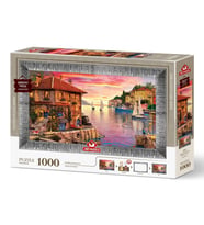 Art Puzzle Akdeniz Limanı 1000 Parça Çerçeveli Puzzle